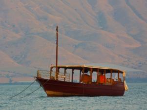 boat on the Sea of Galilee
